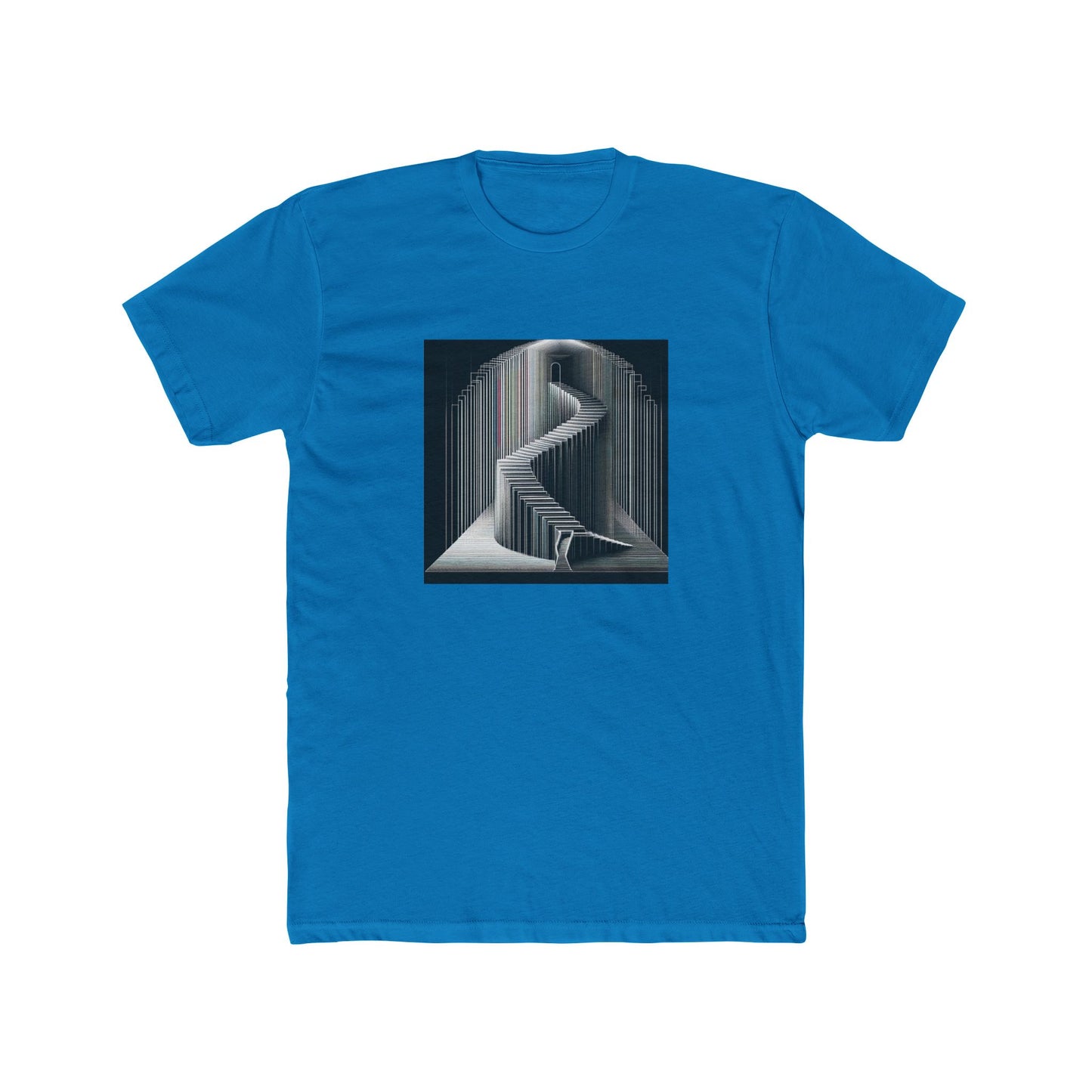 Step Into the Shadows: Vector Stairway Art T-Shirt
