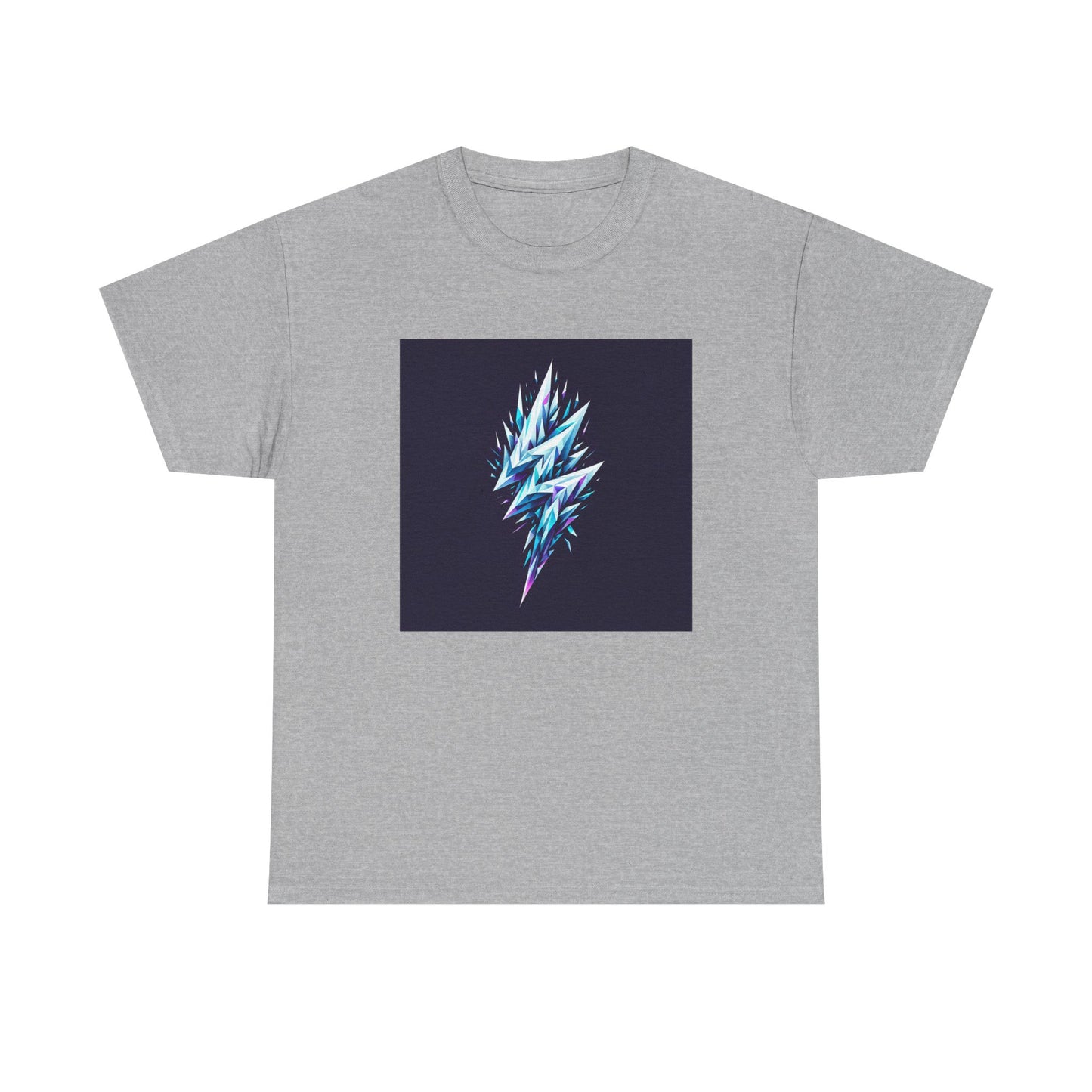 Shattered Thunder: Geometric Bolt Tee T-Shirt