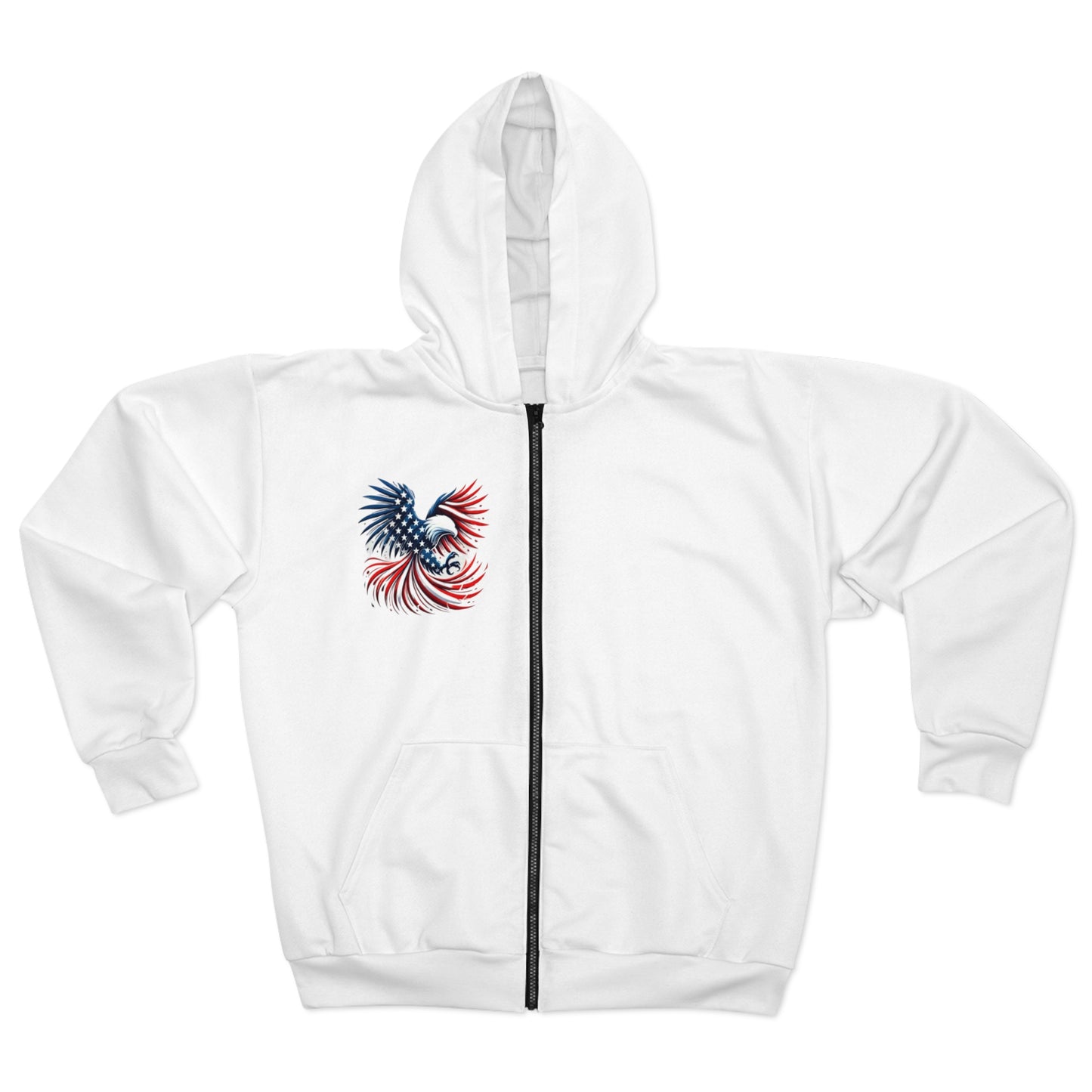 July 4th Design [Unisex Zip Hoodie (AOP)]