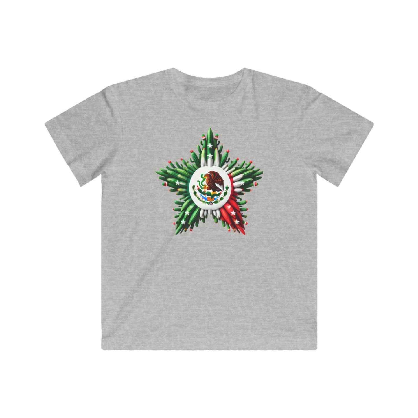 Mexican flag Design [Kids Fine Jersey Tee]