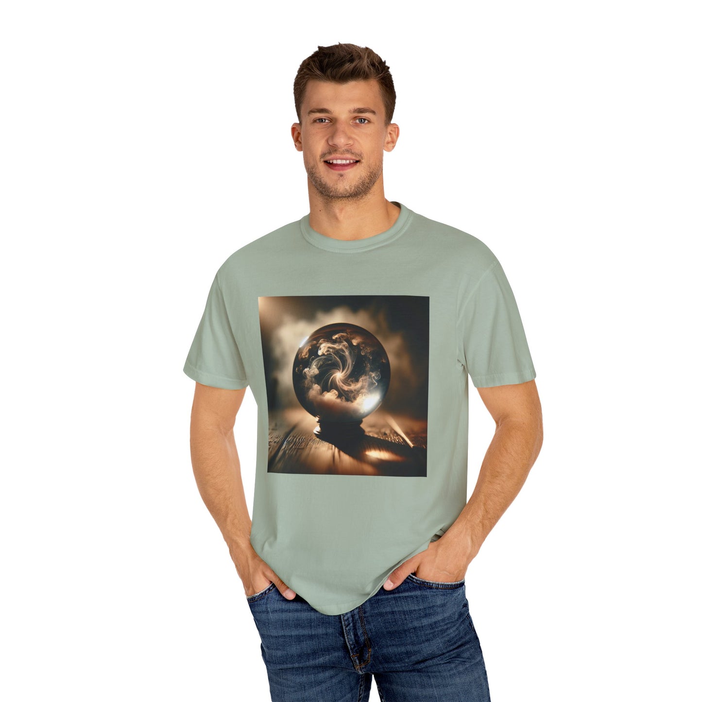 Enchanted Glimpse: Mystical Visions Swirling Within T-Shirt