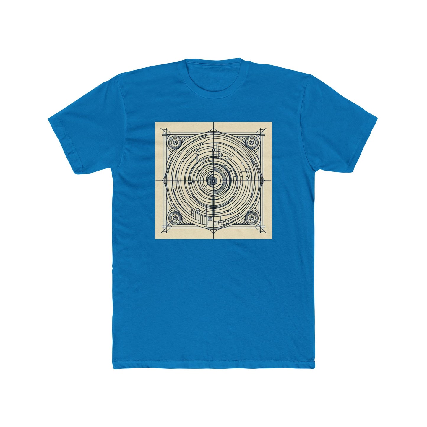 Spiral Symmetry: Geometry's Twirl on Your Tee T-Shirt