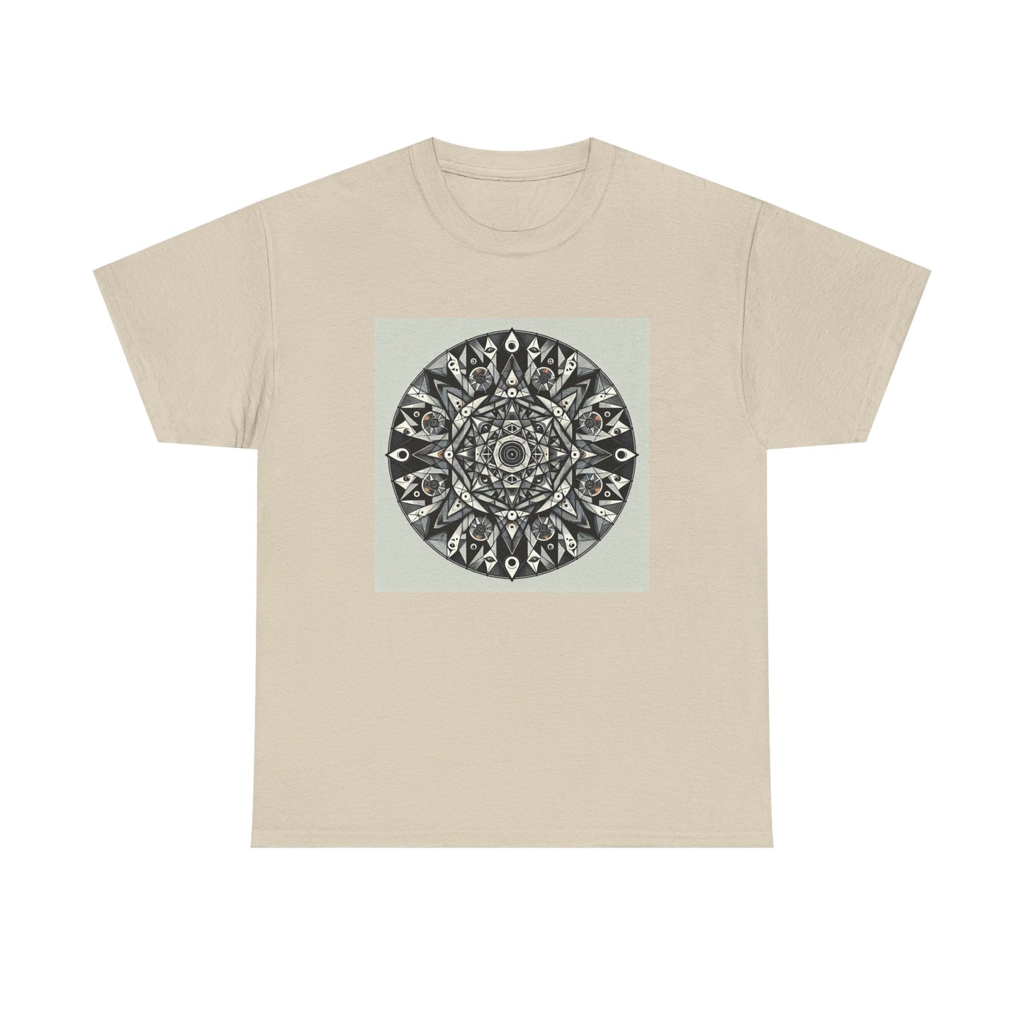 Spectral Triangles: Enchanting Mandala T-Shirt Magic T-Shirt