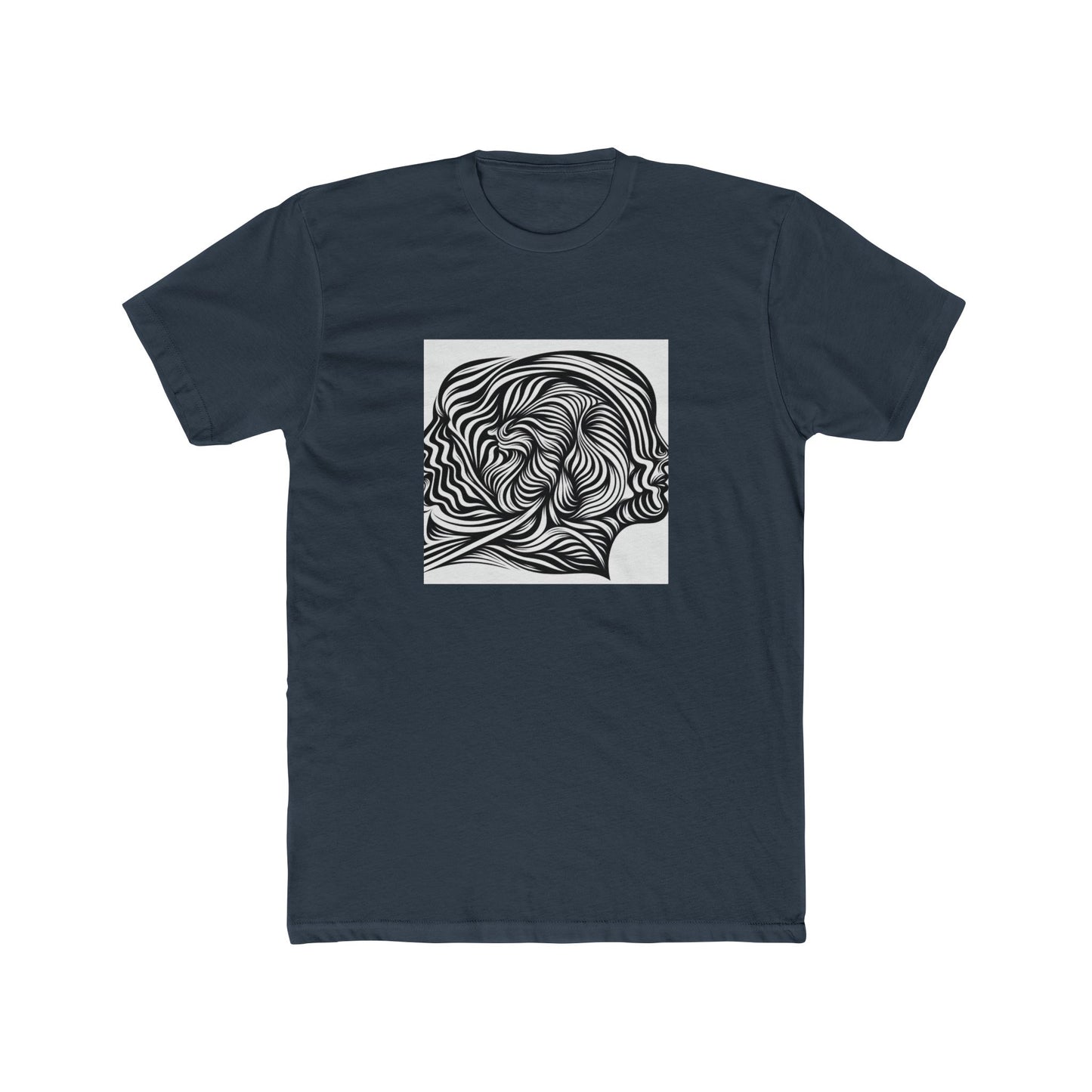 Lines in Motion: Illusionary Stripes T-Shirt Design T-Shirt