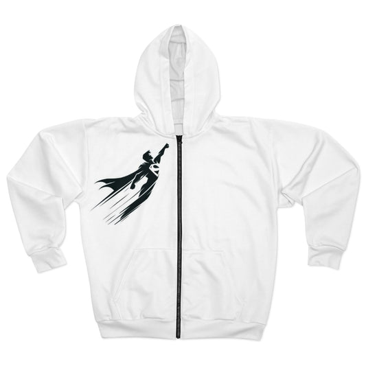 Super hero design [Unisex Zip Hoodie (AOP)]