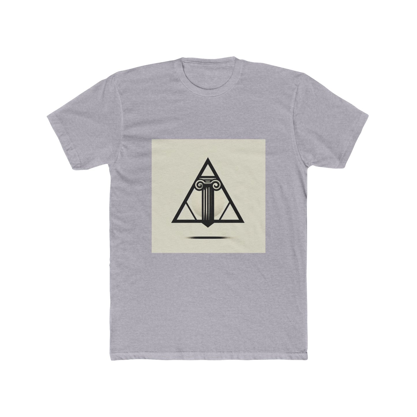 Timeless Triumph: Columns Framed in Geometric Grace T-Shirt