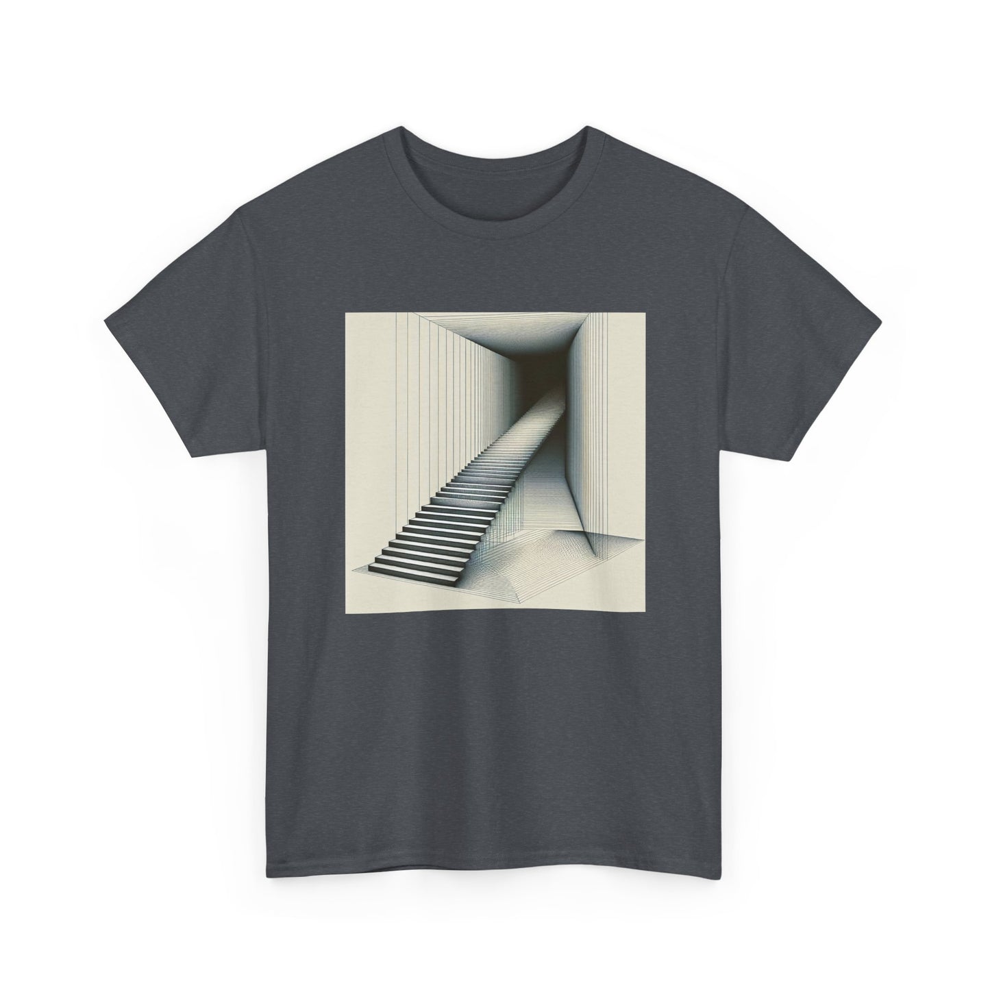 Steps into Shadows: Vector Voyage in Darkness T-Shirt