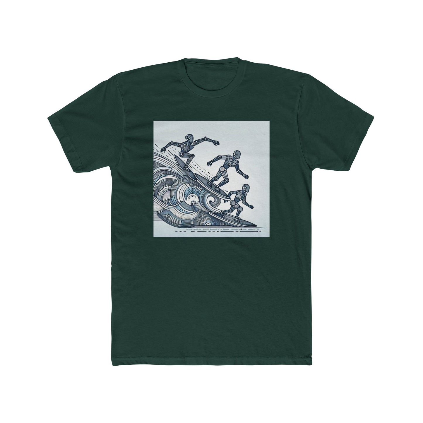 Robotic Rhythm: Dancing with Geometric Waves T-Shirt