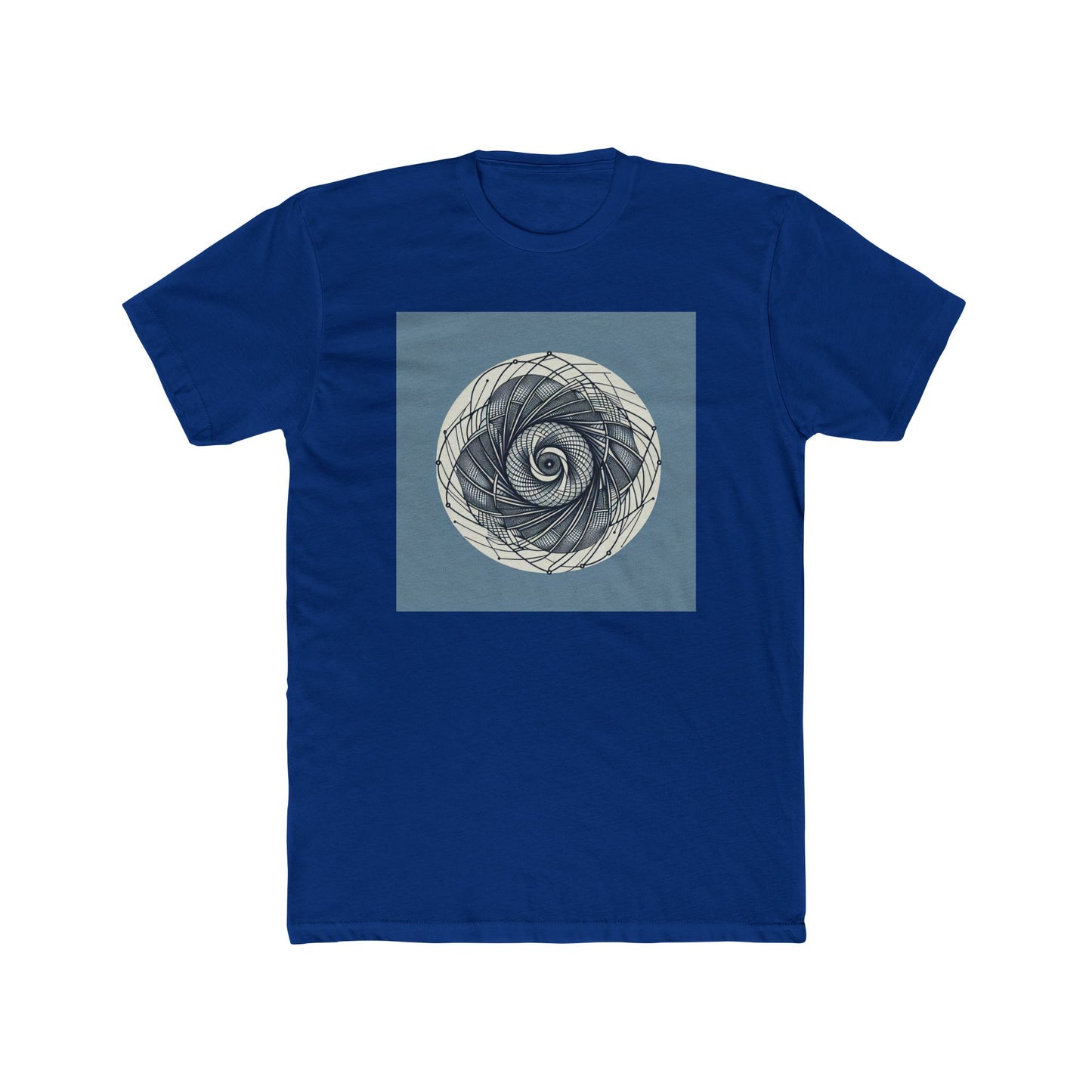 Spin into Symmetry: Geometric Spiral Delight T-Shirt