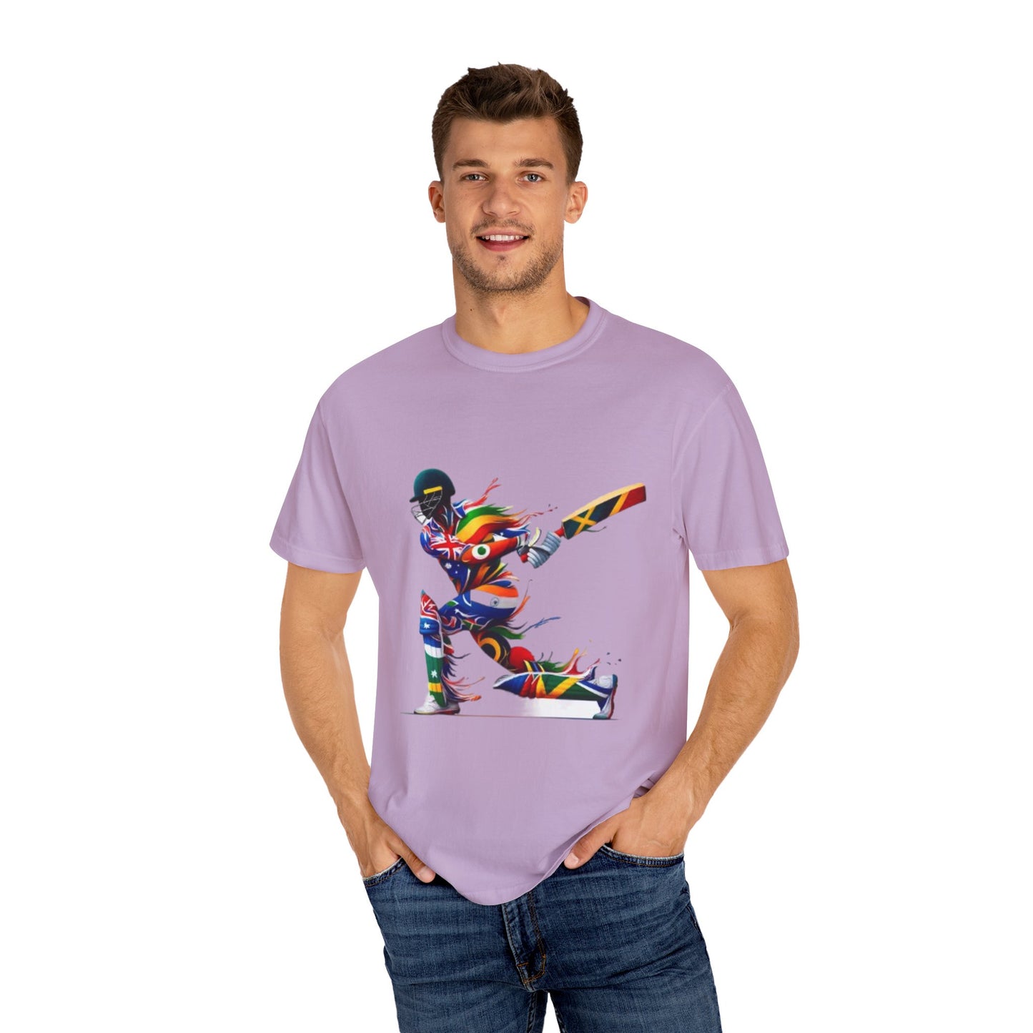 Cricket Design [Unisex Garment-Dyed T-shirt]