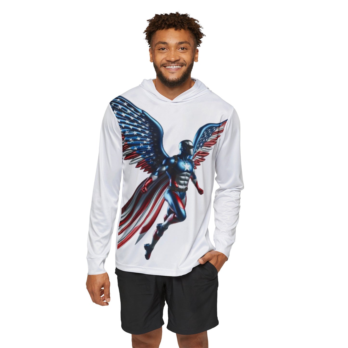 July 4th Independence day design [Men's Sports Warmup Hoodie (AOP)]