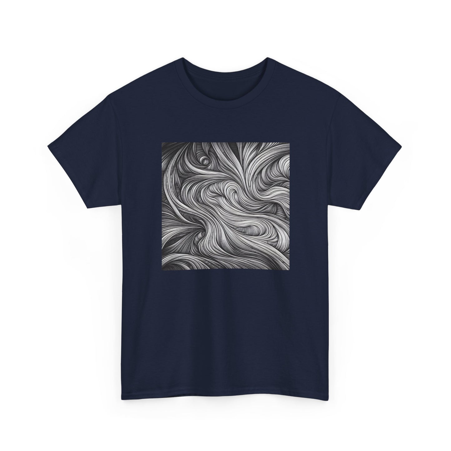 Flowing Lines: Art in Motion, Worn with Style T-Shirt
