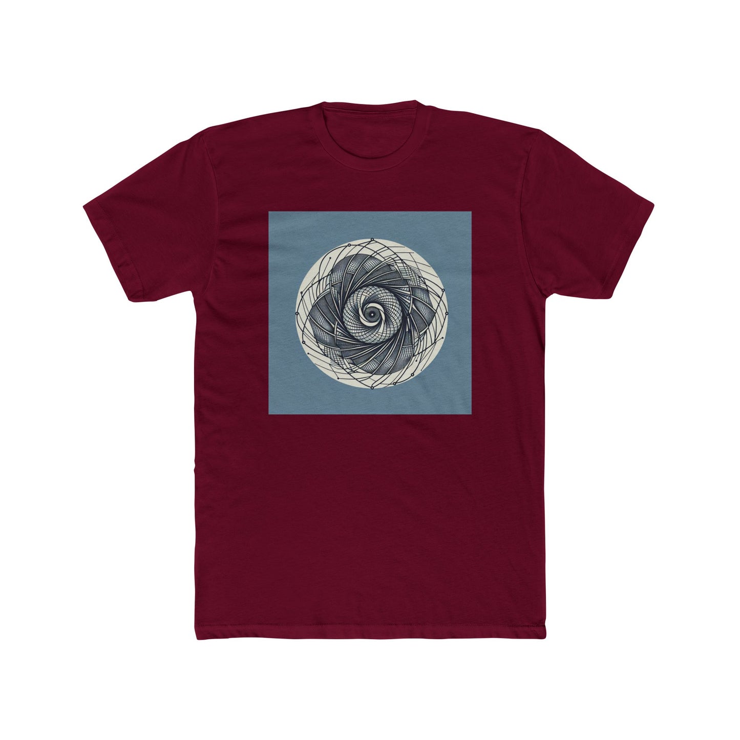 Spin into Symmetry: Geometric Spiral Delight T-Shirt