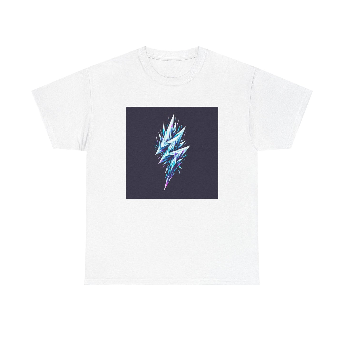 Shattered Thunder: Geometric Bolt Tee T-Shirt