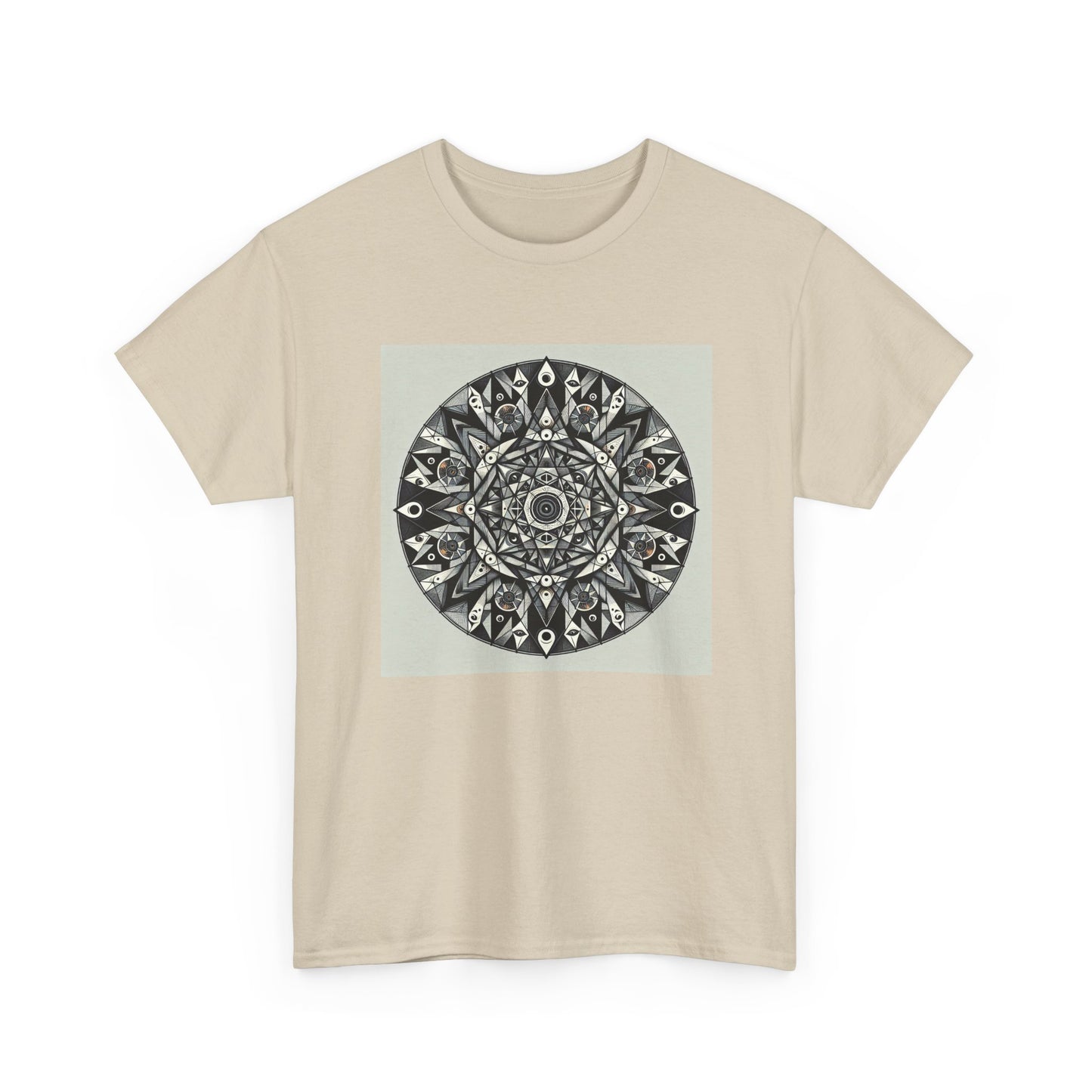 Spectral Triangles: Enchanting Mandala T-Shirt Magic T-Shirt