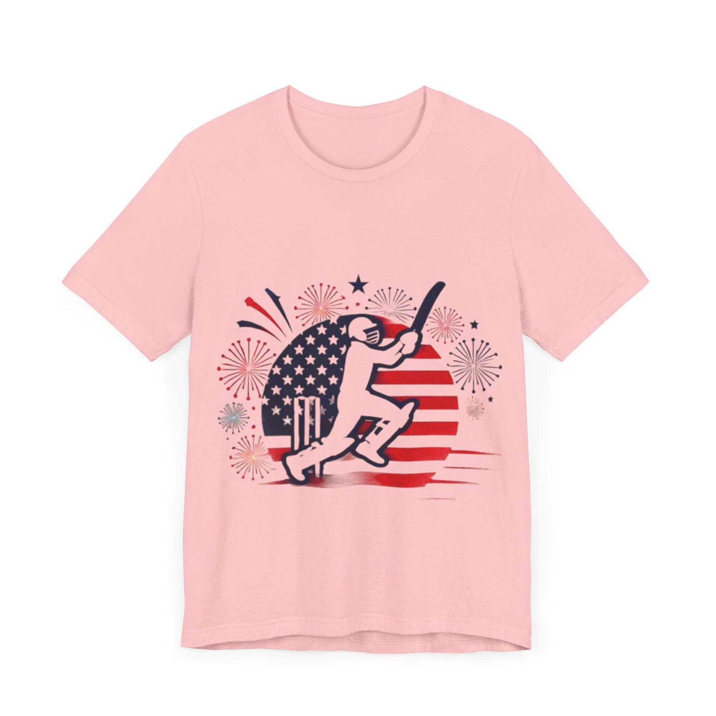July 4th Cricket Design [Unisex Jersey Short Sleeve Tee]