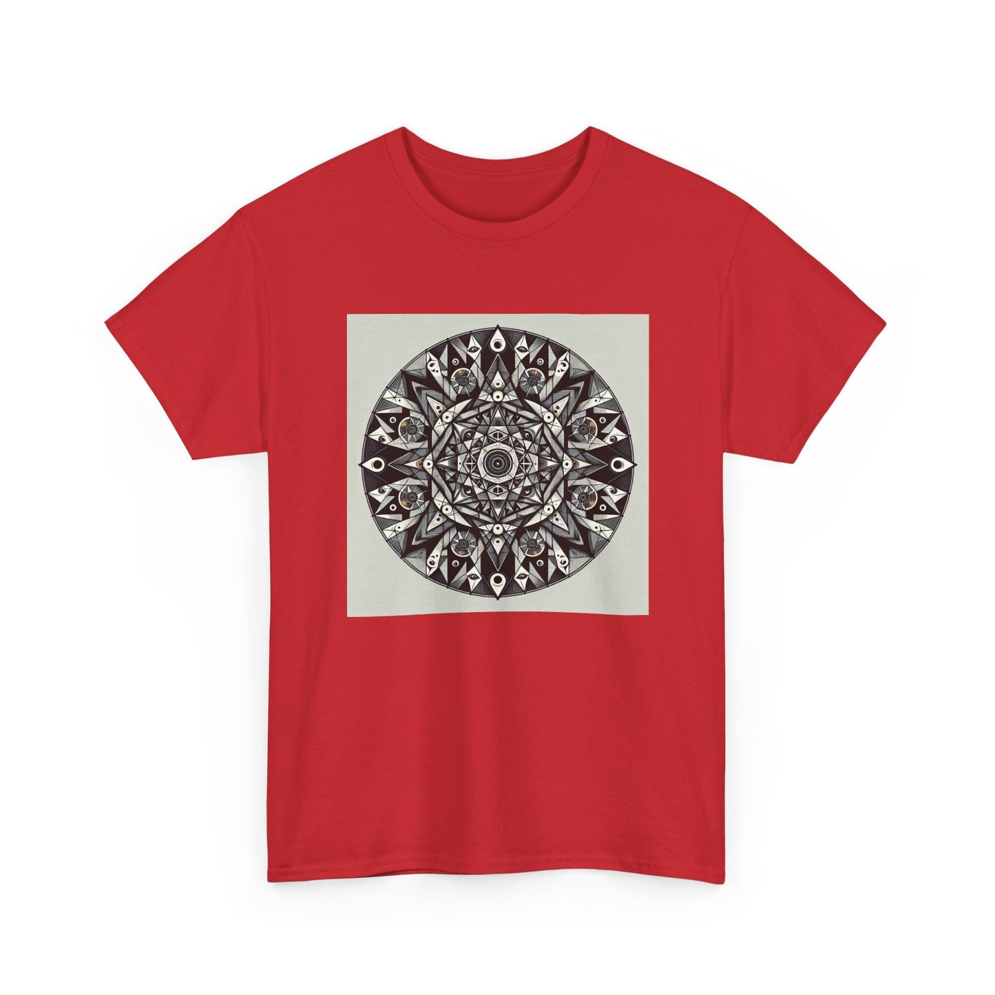 Spectral Triangles: Enchanting Mandala T-Shirt Magic T-Shirt