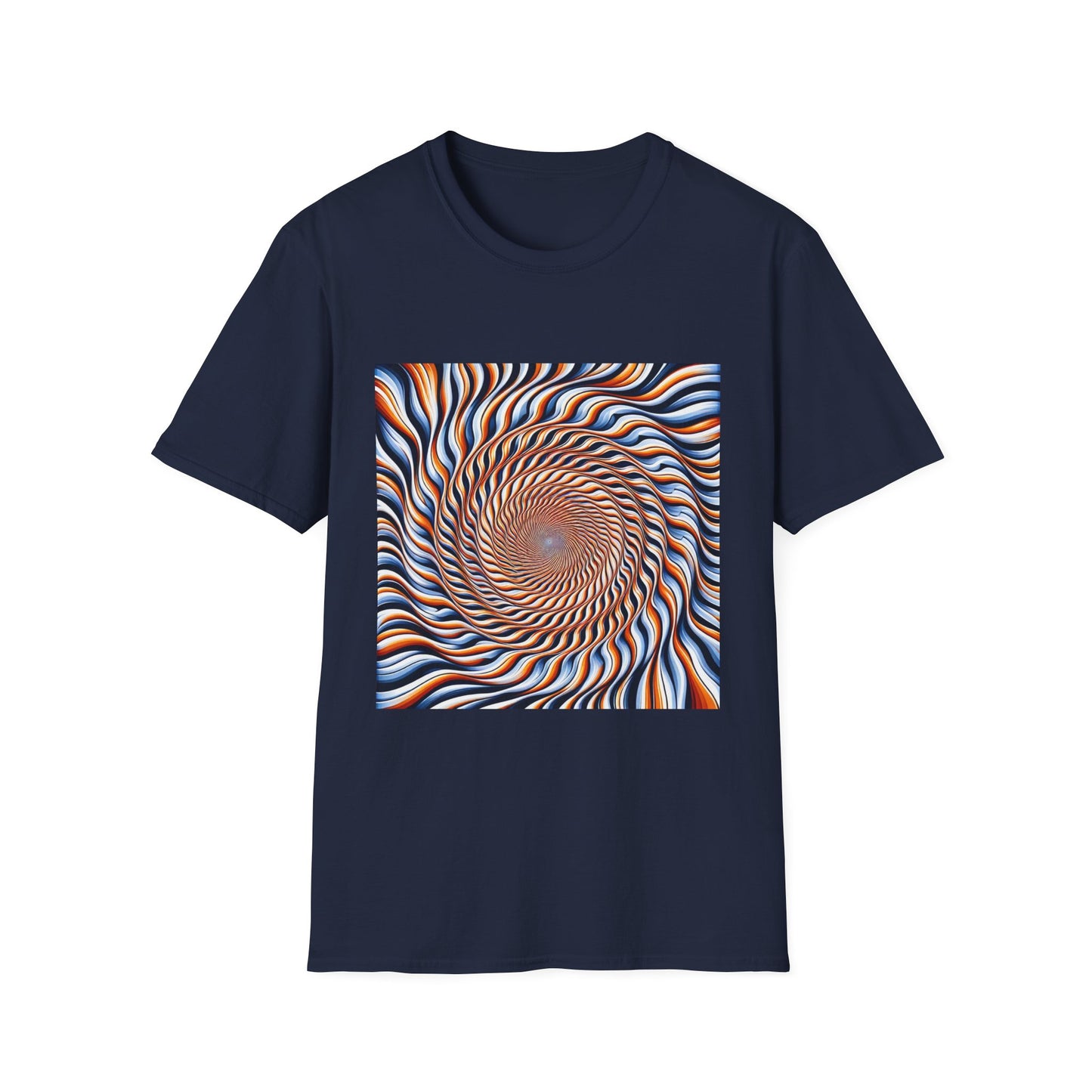 Sweet Swirl: Dive Into the Orange Illusion T-Shirt