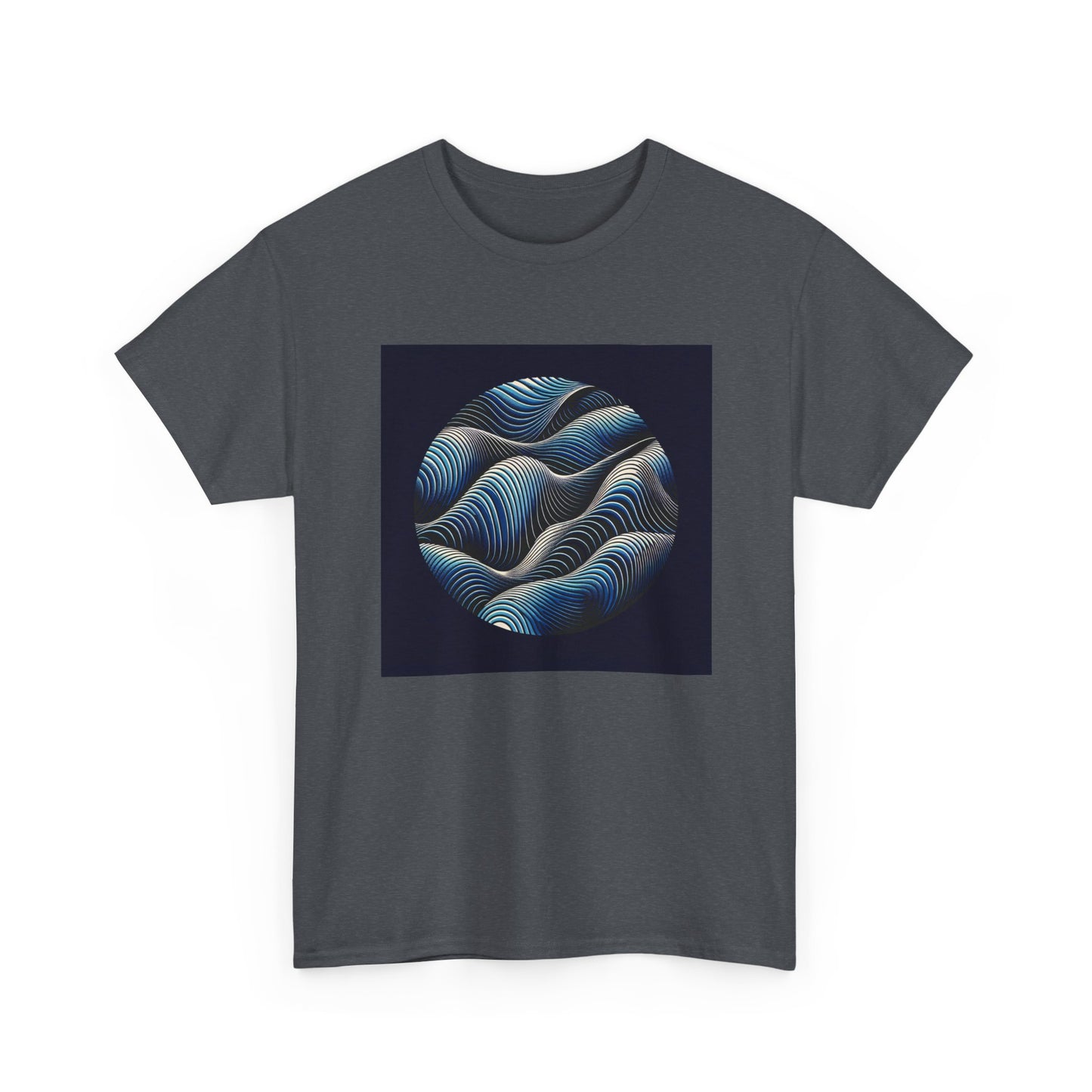 Blue Harmony: Ride the Wave of Patterns T-Shirt