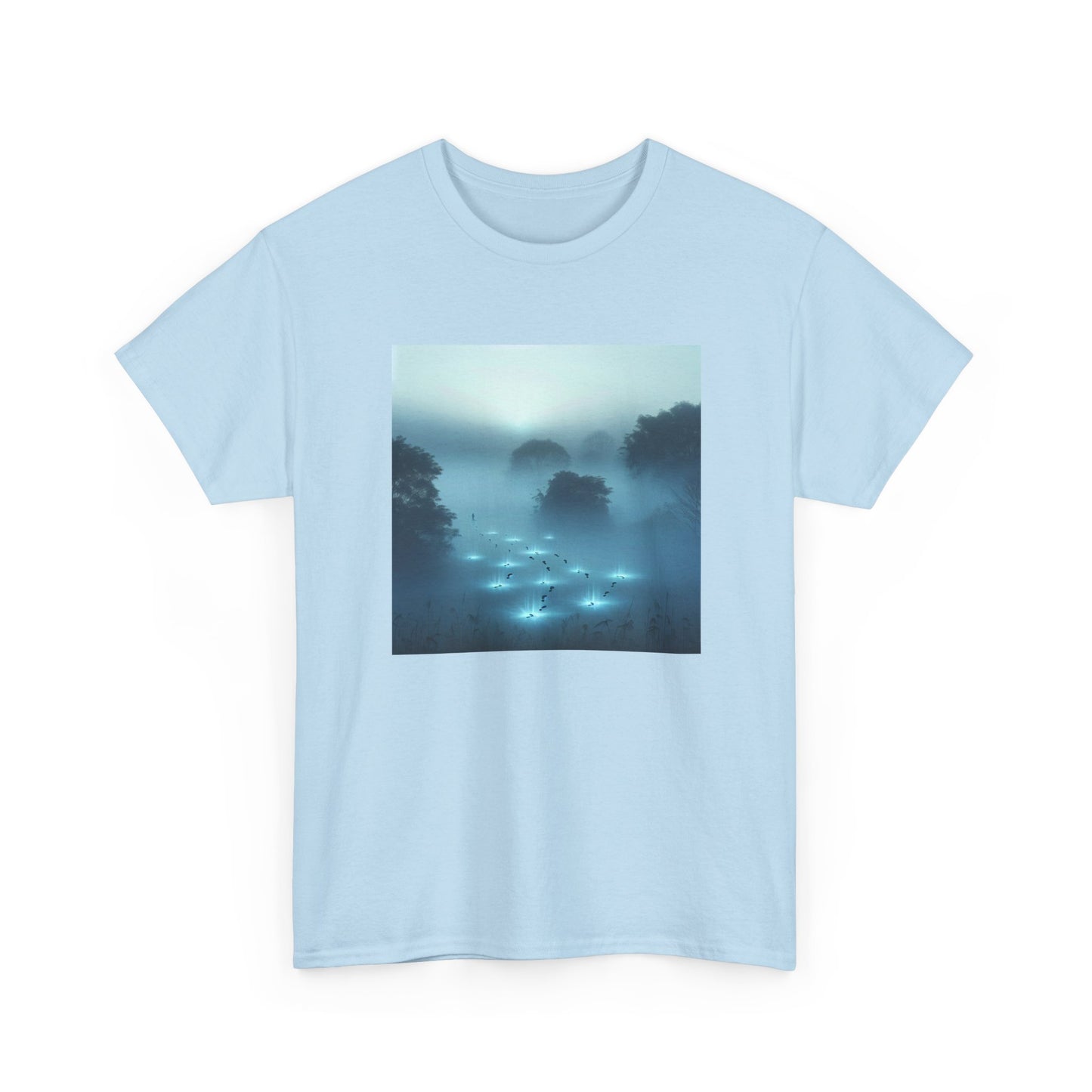 Trailblaze Through the Mist: Illuminated Steps Tee T-Shirt