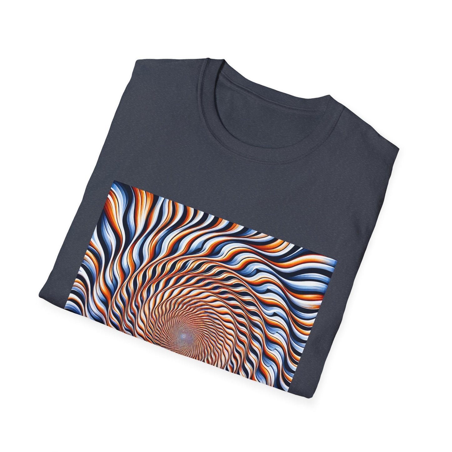 Sweet Swirl: Dive Into the Orange Illusion T-Shirt