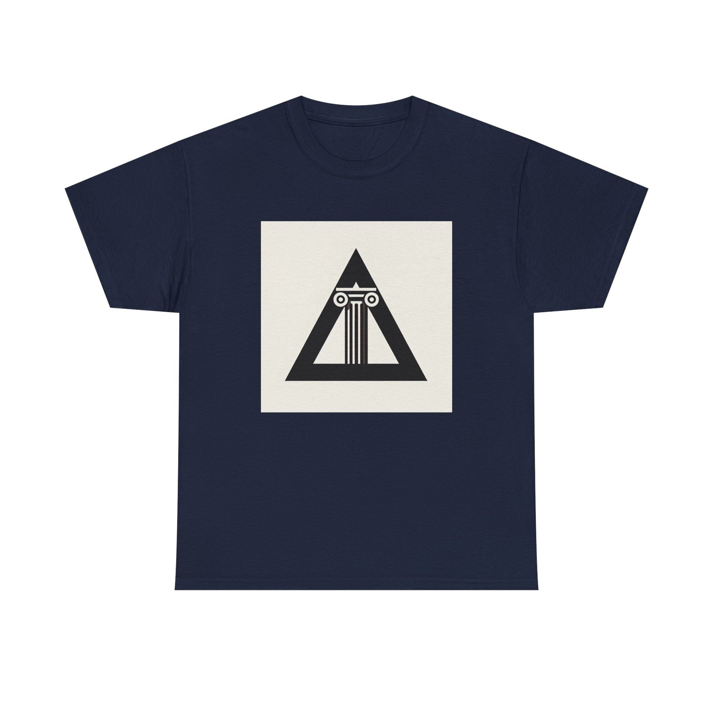 Timeless Pillars: Ancient Strength in Modern Frames T-Shirt