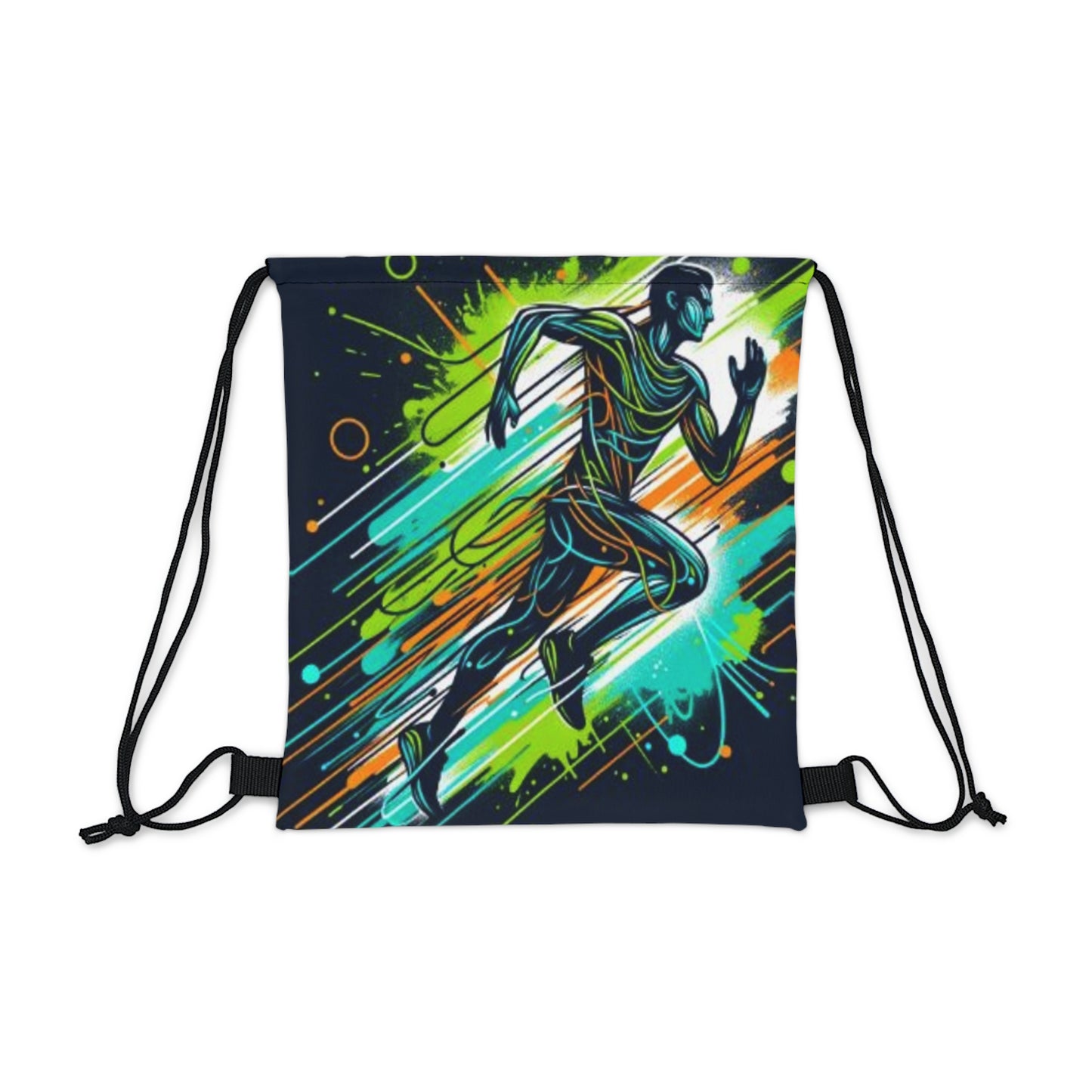 Energetic Design Outdoor Drawstring Bag