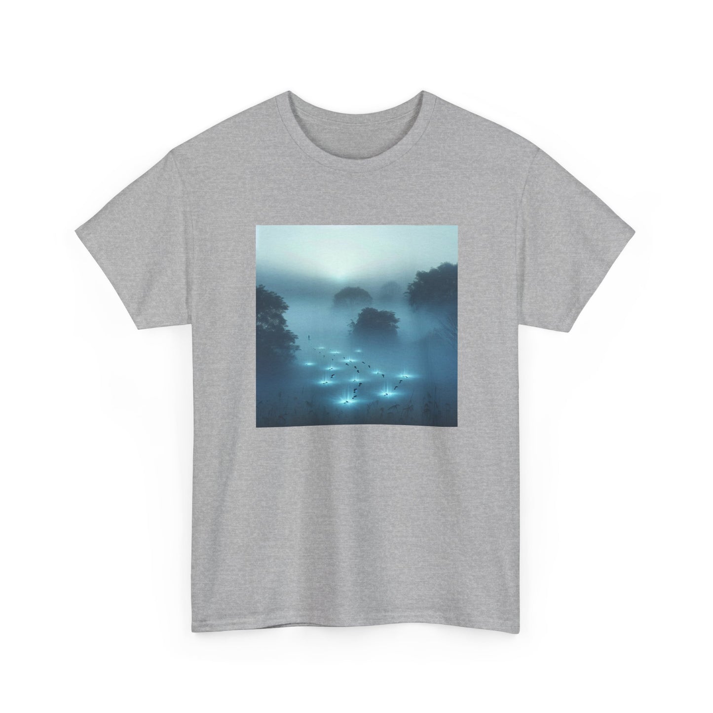 Trailblaze Through the Mist: Illuminated Steps Tee T-Shirt