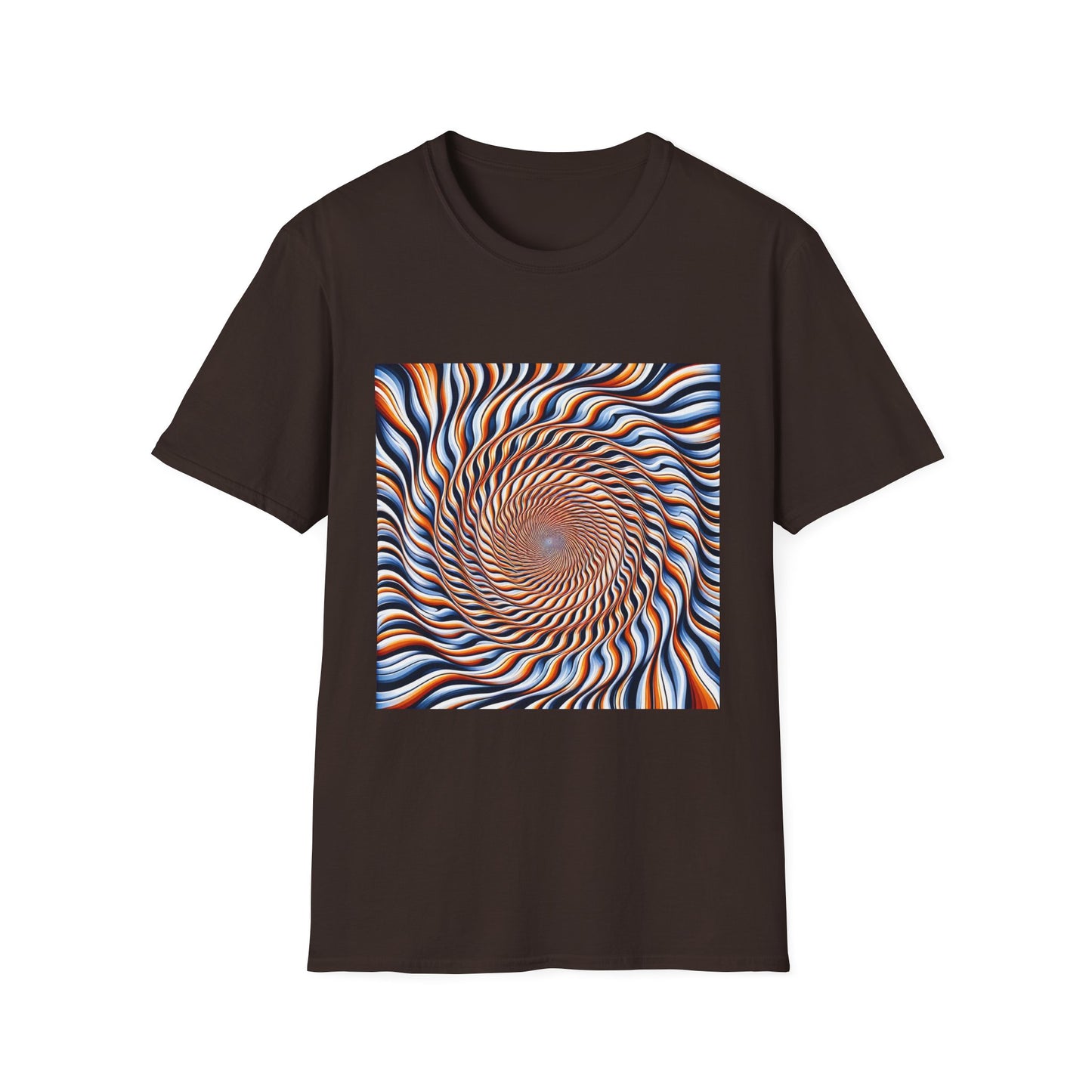 Sweet Swirl: Dive Into the Orange Illusion T-Shirt