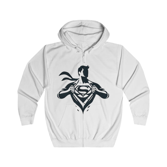 Super Hero Design [Unisex Full Zip Hoodie]