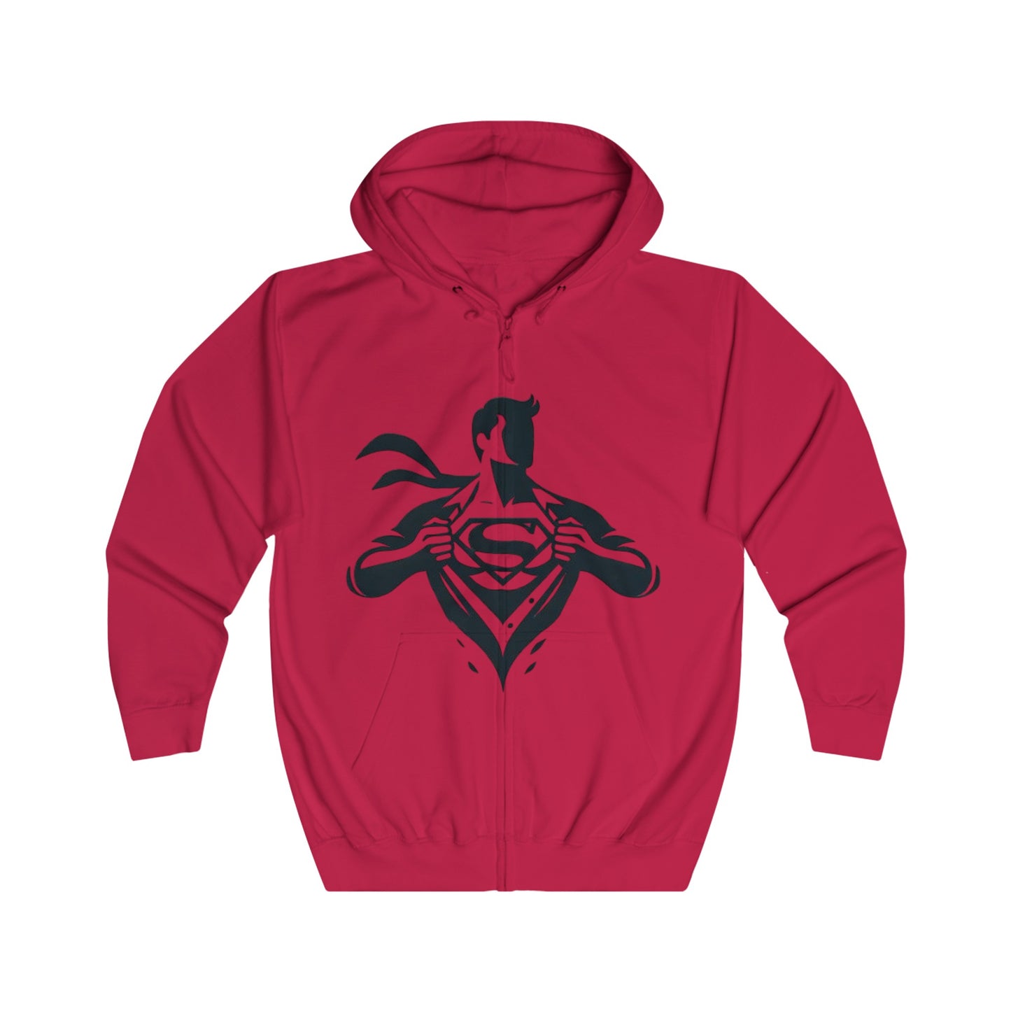Super Hero Design [Unisex Full Zip Hoodie]