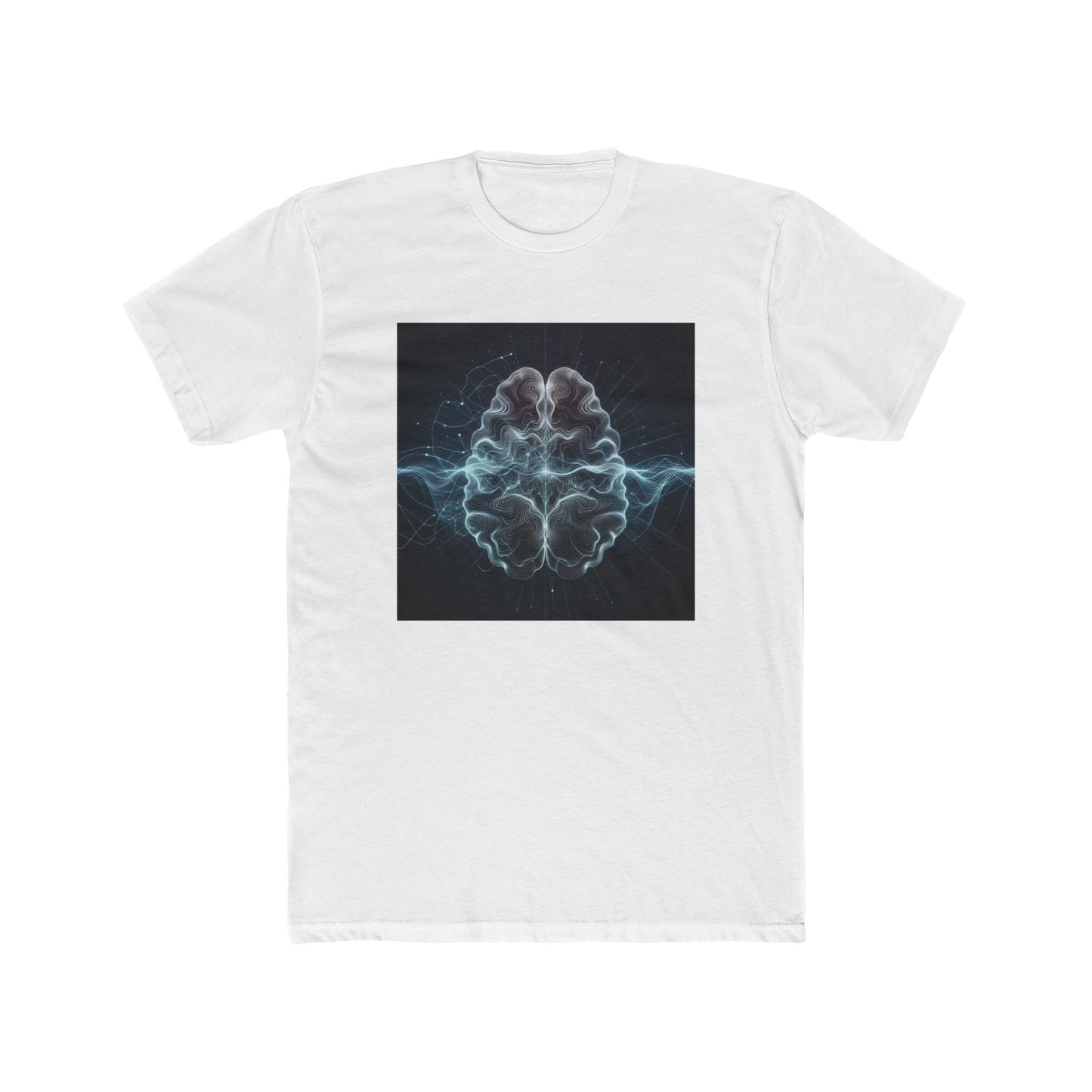Neural Waves T-Shirt - Unisex Cotton Crew Tee - Wear Your Brain Power Proudly