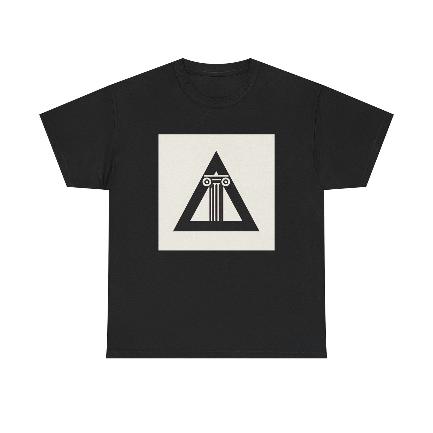 Timeless Pillars: Ancient Strength in Modern Frames T-Shirt