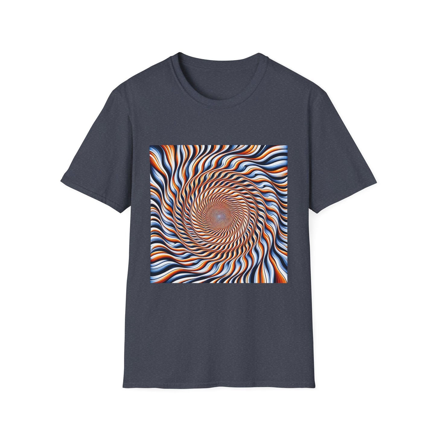 Sweet Swirl: Dive Into the Orange Illusion T-Shirt