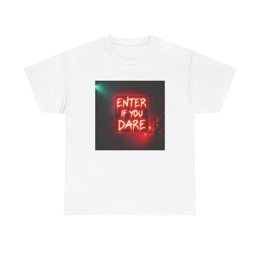 Dare to Enter: Neon Nightmare Awaits You T-Shirt
